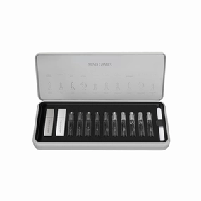 MIND GAMES 10 Piece Artisan Discovery Set - Perfume Set for Women & Men with Checkmate, Caïssa, As-suli’s Diamond, Blockade, Castling, Grand Master, Gardez, Scholar’s Mate, Double Attack, J'Adoube