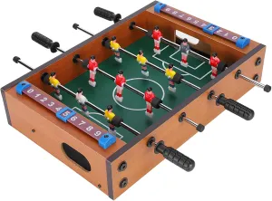Mini Foosball Table, Tabletop Foosball Table Tabletop Foosball Game Set Wooden Soccer Game Table for Kids Game Room Family Night