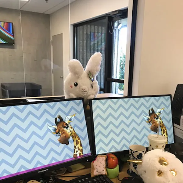 Mini Squishable Fluffy Bunny