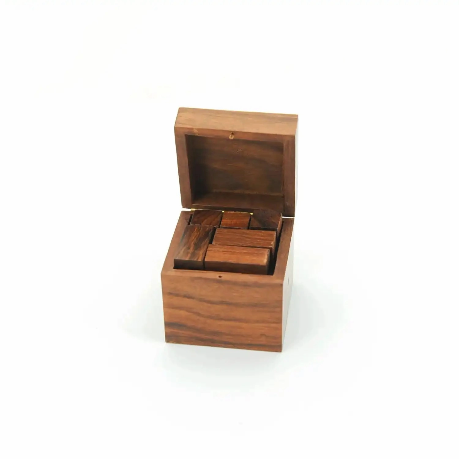 Mittimate Wooden Soma (Cube) Puzzle – Brain Teaser Game for Kids (6 ) | Skill-Building 3D Puzzle with Storage Box