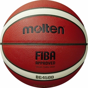Molten Basketball, FIBA Approved, Adult Size 7, 1 Set, 1 Piece, 28.5 inches, Orange/Cream