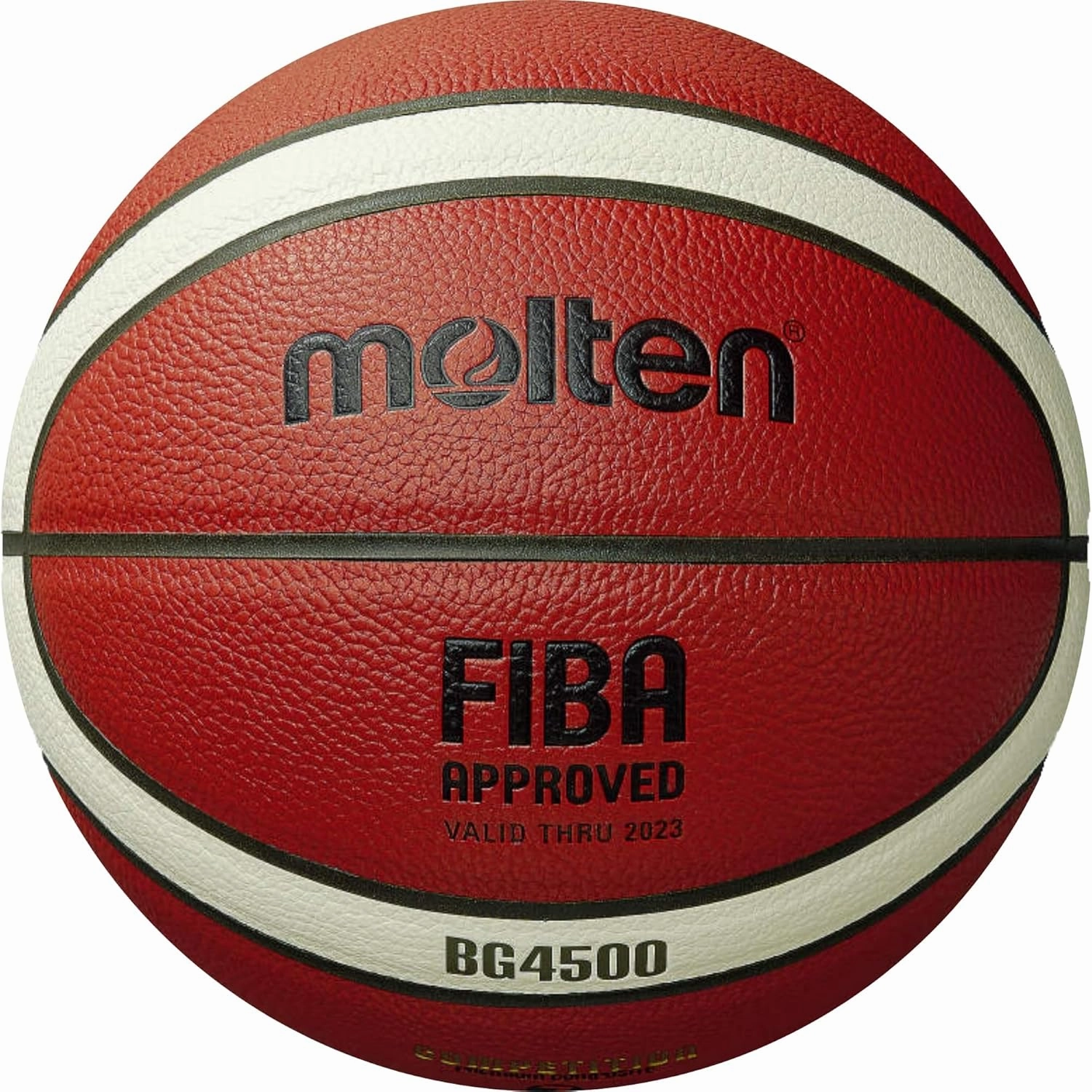 Molten Basketball, FIBA Approved, Adult Size 7, 1 Set, 1 Piece, 28.5 inches, Orange/Cream