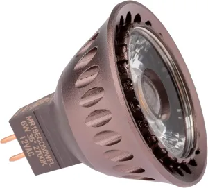 MR16ECO50WFL Eco MR16 Warm 2700K; 35° Flood; 6W = 50 Watt Incandescent Equivalent; MR16-ECO-50-W-FL FXLuminaire Lamp Bulb Hunter