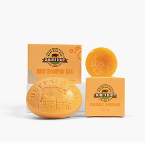 MSM Shampoo Bar   Hyaluronic Hair Conditioner Bar, Solid Bar Shampoo and Conditioner for Hair Growth, Non-Soap, For All Hair Types, Citrus, Set of 2