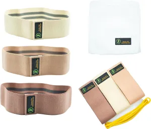 Multifunction Resistance Band Set – Non-Slip Booty Bands for Legs, Glutes, Yoga, Pilates, Rehab & Home Gym Workouts – Natural Latex & Fabric Options