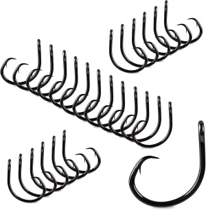 Mustad Demon Perfect Inline Circle Hook 39950NP, 3X Strong Fishing Hooks, Wide Gap Circle Hook Packs for Saltwater & Freshwater Fishing, Original Design Big Hooks, Black Nickel