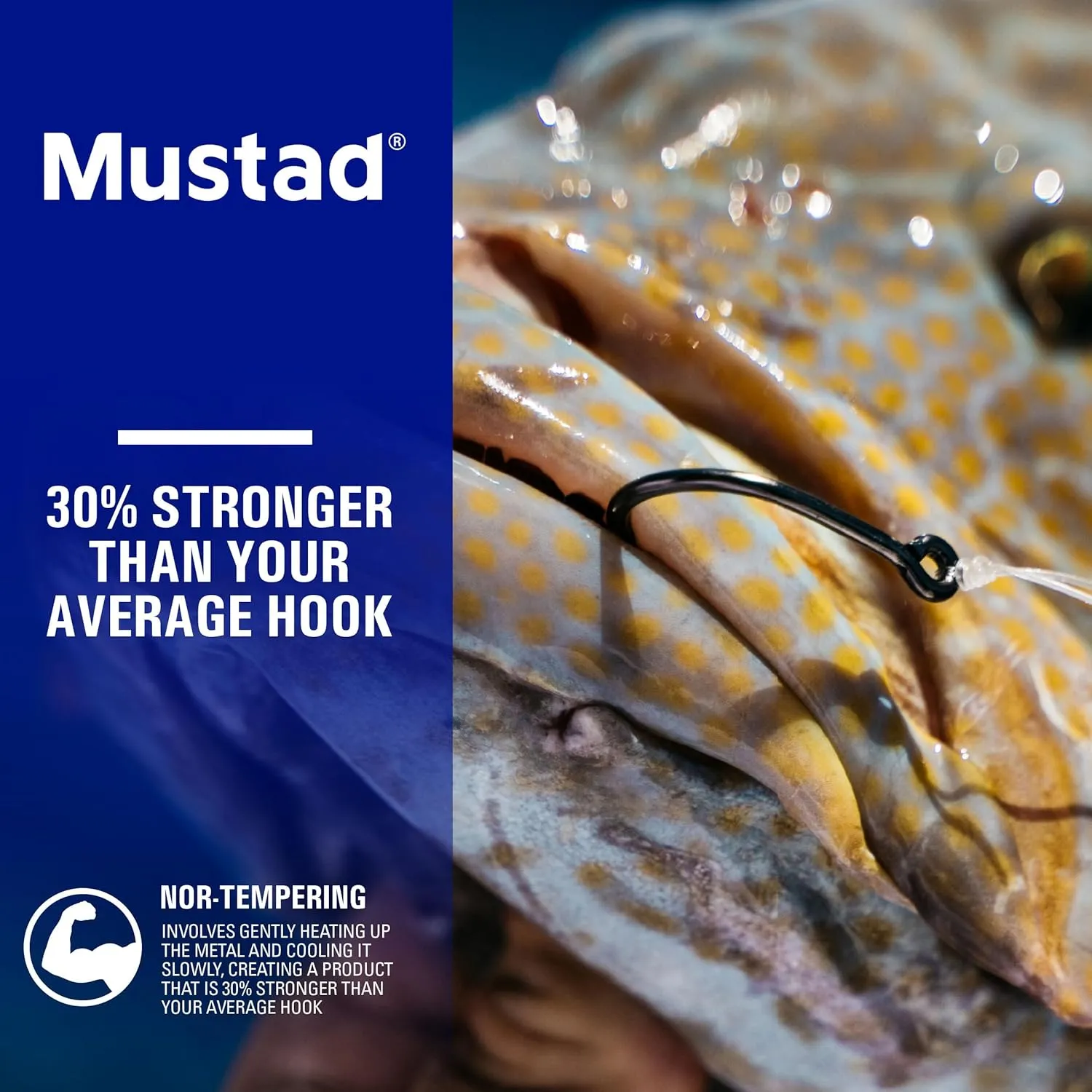 Mustad Demon Perfect Inline Circle Hook 39950NP, 3X Strong Fishing Hooks, Wide Gap Circle Hook Packs for Saltwater & Freshwater Fishing, Original Design Big Hooks, Black Nickel