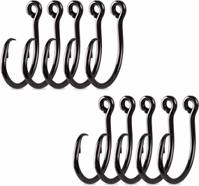 Mustad Demon Perfect Inline Circle Hook 39950NP, 3X Strong Fishing Hooks, Wide Gap Circle Hook Packs for Saltwater & Freshwater Fishing, Original Design Big Hooks, Black Nickel - Size 16/0-2 Packs