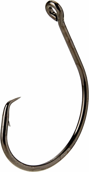 Mustad Demon Perfect® Inline Circle Hook - 1X Fine Fishing Hook, Wide Gap Circle Hook, Ideal for Saltwater & Freshwater Fishing, Original Design Big Fishing Hook, Black Nickel, 4/0, Pack of 100