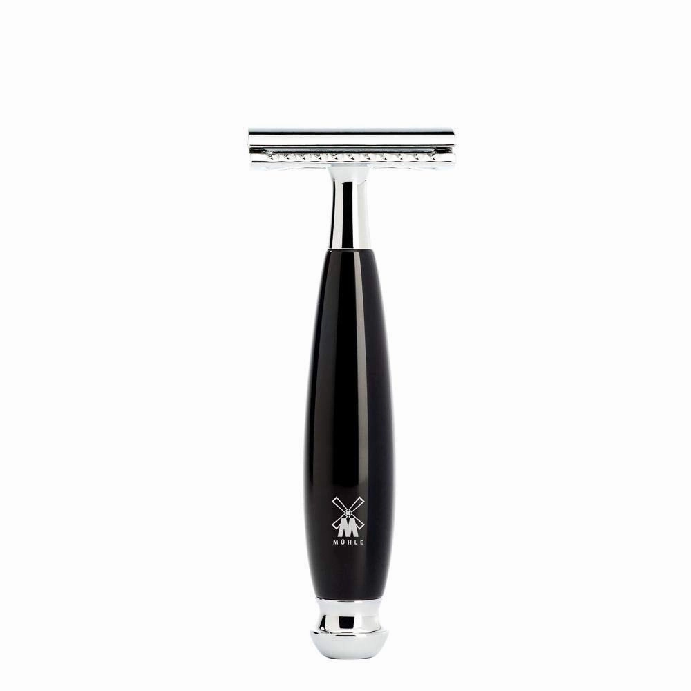 MÜHLE VIVO Black 4-piece Shaving Set Black Fibre Safety Razor Shaving Set