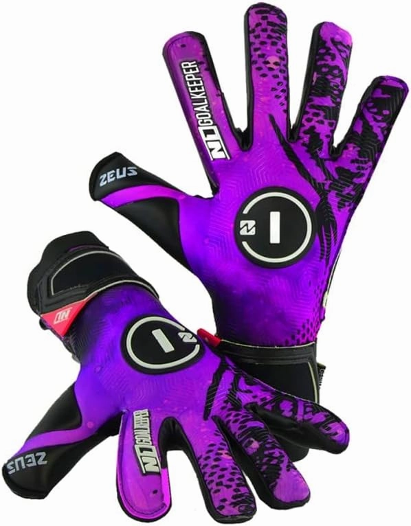 N1 Goalkeeper gloves Zeus UGT . Football Gloves Ultralight with Hybrid Roll-Negative Cut and German Latex UGT  Palm.Soccer Goalie Gloves Ultra Fitted for Adults.