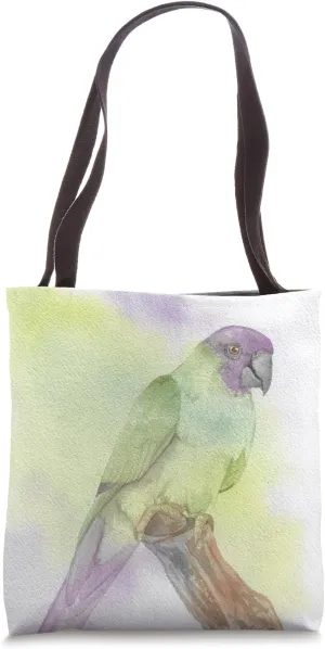 nanday parakeet watercolor bird portrait Tote Bag