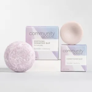 Natural Shampoo & Conditioner Bar Set (Lavender Rosemary to Soothe (Set of 2))