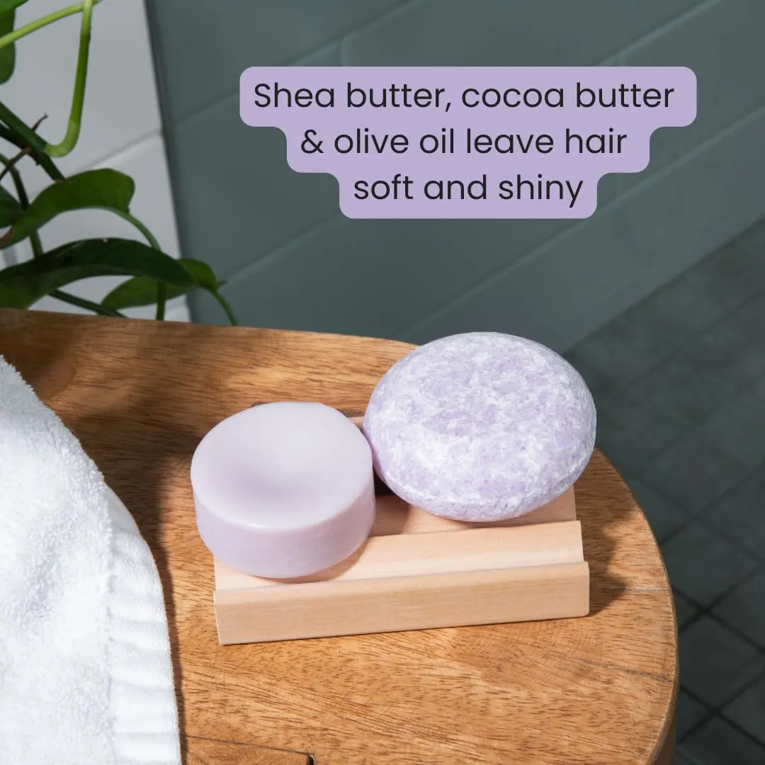 Natural Shampoo & Conditioner Bar Set (Lavender Rosemary to Soothe (Set of 2))