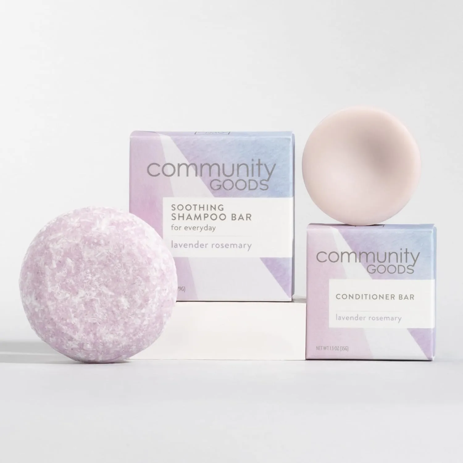 Natural Shampoo & Conditioner Bar Set (Lavender Rosemary to Soothe (Set of 2))