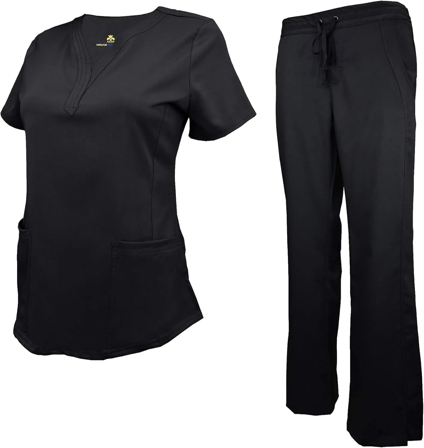 Natural Uniforms Women's Ultra Soft Y-Neck Scrub Set 8200-9200