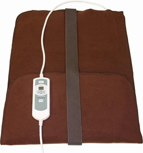 Natural Relief Extra Large Digital Moist Heating Pad with Coral Sand - Automatic Moist Heat - Auto Shut Off - Strap - Negative Ion (27"x14")