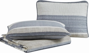 Nautica- Queen Quilt Set, Cotton Reversible Bedding Set, All Season Designer Home Décor (Ridgeport Beige, Queen)