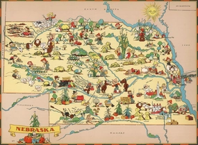 Nebraska Wooden Map Jigsaw Puzzle Toys for Adults USA of State Map Decorate Puzzle Games 500 Piece