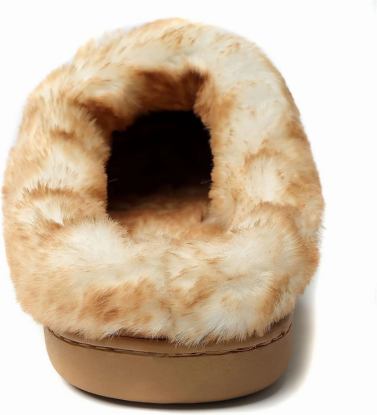 NewDenBer Women's Cozy Memory Foam Slippers Suede Plush Faux Fur Lined Slip on Indoor Outdoor House Shoes