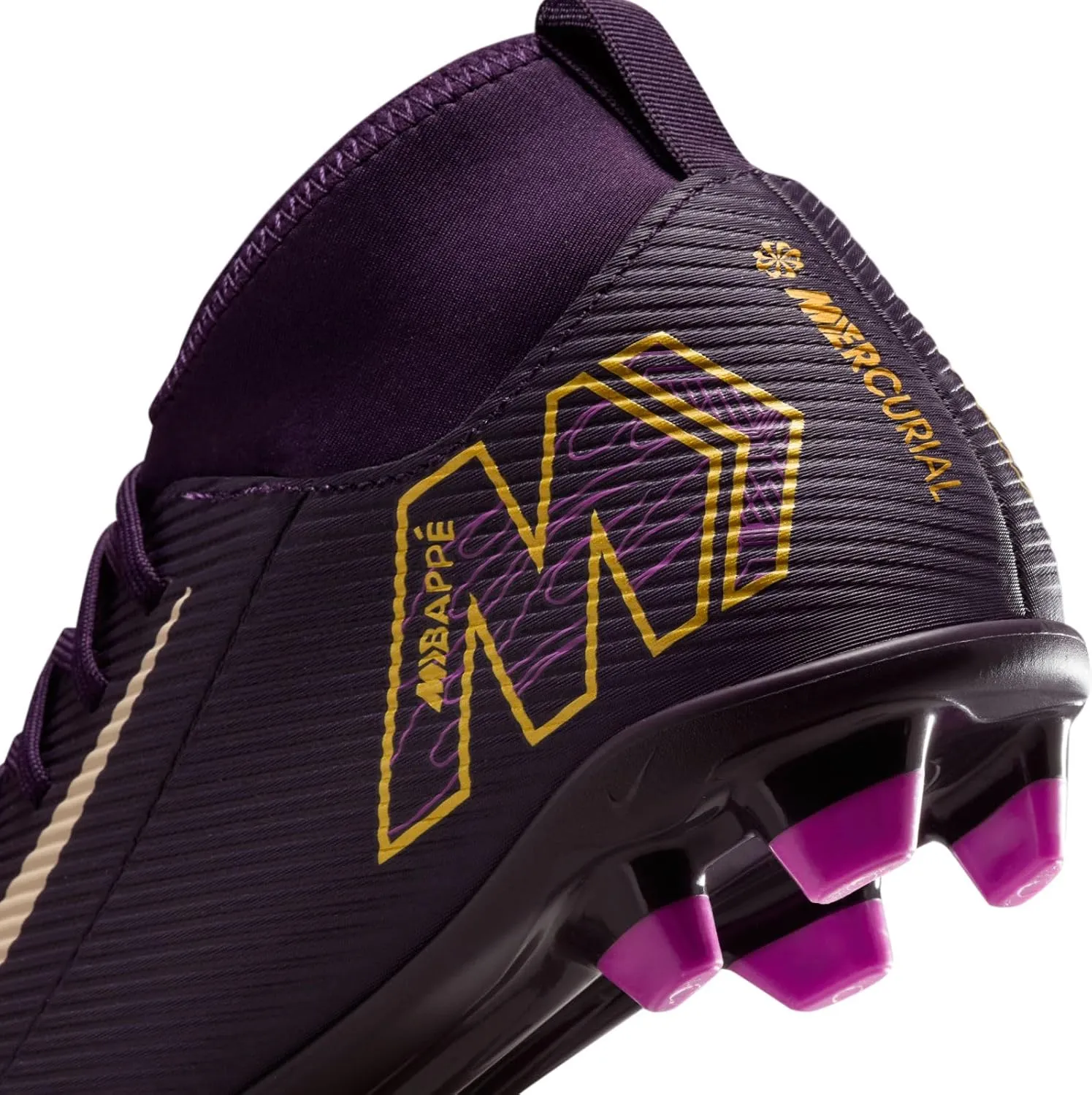 Nike Jr. Mercurial Superfly 10 Club Little/Big Kids' MG High-Top Soccer Cleats (HF6283-500, Grand Purple/Pale Ivory)