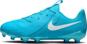 Nike Jr. Phantom GX 2 Academy Little/Big Kids' MG Low-Top Soccer Cleats (FD6722-400, Blue Fury/White) Size 3.5