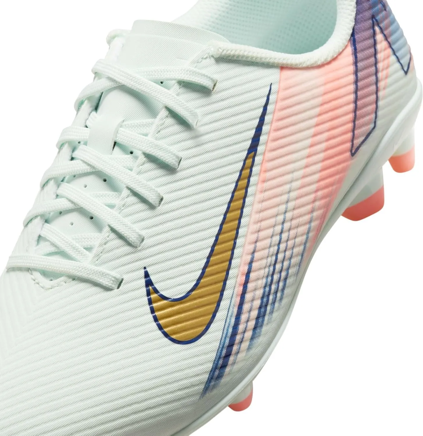 Nike Jr. Vapor 16 Club Mercurial Dream Speed Big Kids' MG Low-Top Soccer Cleats (FZ1614-300, Barely Green/Crimson Pulse/Metallic Gold Coin)
