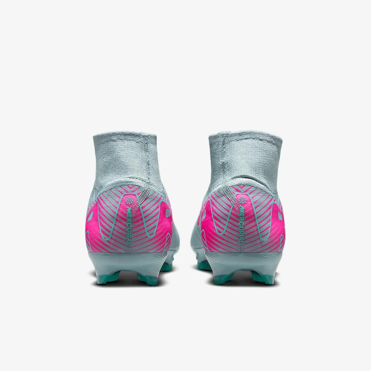 Nike Mercurial Superfly 10 Pro FG High-Top Soccer Cleats (HF9433-301, Ocean Cube/Pink Blast)