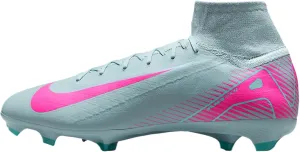Nike Mercurial Superfly 10 Pro FG High-Top Soccer Cleats (HF9433-301, Ocean Cube/Pink Blast)