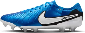 Nike Tiempo Legend 10 Elite Firm-Ground Low-Top Soccer Cleats (DV4328-400, Soar/White) Size 10