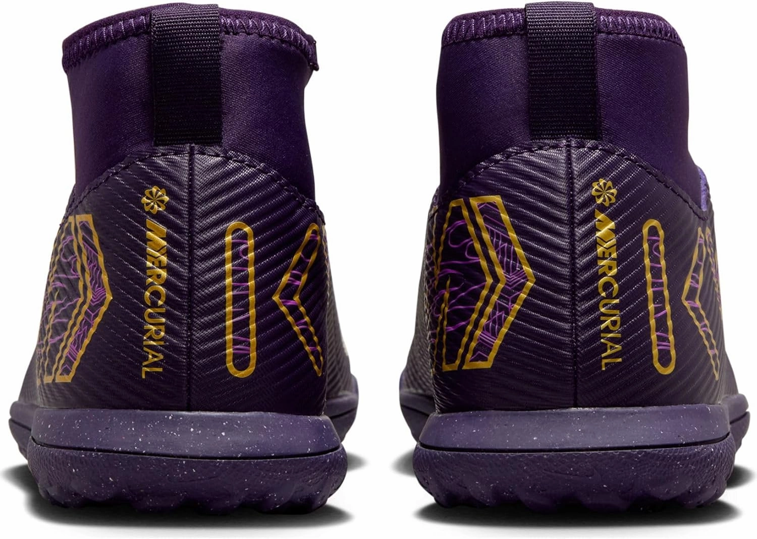 Nike Jr. Mercurial Superfly 10 Club Big Kids' TF High-Top Soccer Shoes (HJ6933-500, Grand Purple/Pale Ivory)