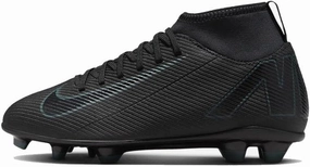 Nike Jr. Mercurial Superfly 10 Club Little/Big Kids' MG High-Top Soccer Cleats (FQ8318-002, Black/Deep Jungle/Black) Size 5