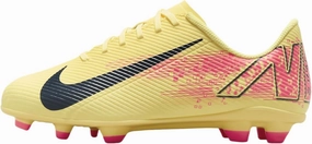 Nike Jr. Mercurial Vapor 16 Club Kylian Mbappé Big Kids' MG Low-Top Soccer Cleats (FQ8288-800, Laser Orange/Armory Navy) Size 1