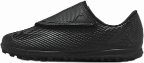 Nike Jr. Mercurial Vapor 16 Club Little Kids' TF Low-Top Soccer Shoes (FQ8291-002, Black/Deep Jungle/Black) Size 12.5