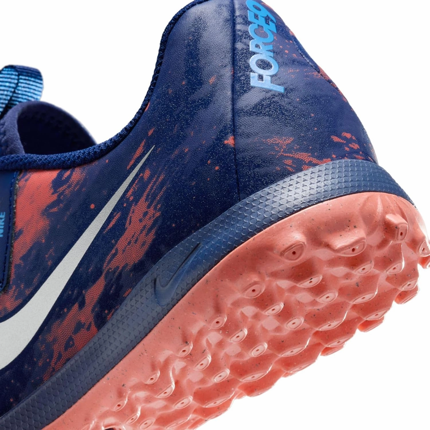 Nike Jr. Phantom GX 2 Academy Erling Haaland Big Kids' TF Low-Top Soccer Shoes (HF1608-400, Blue Void/Chrome)
