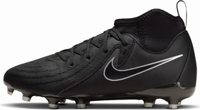 Nike Jr. Phantom Luna 2 Academy Little/Big Kids' MG Soccer Cleats (FJ2603-001, Black/Black)