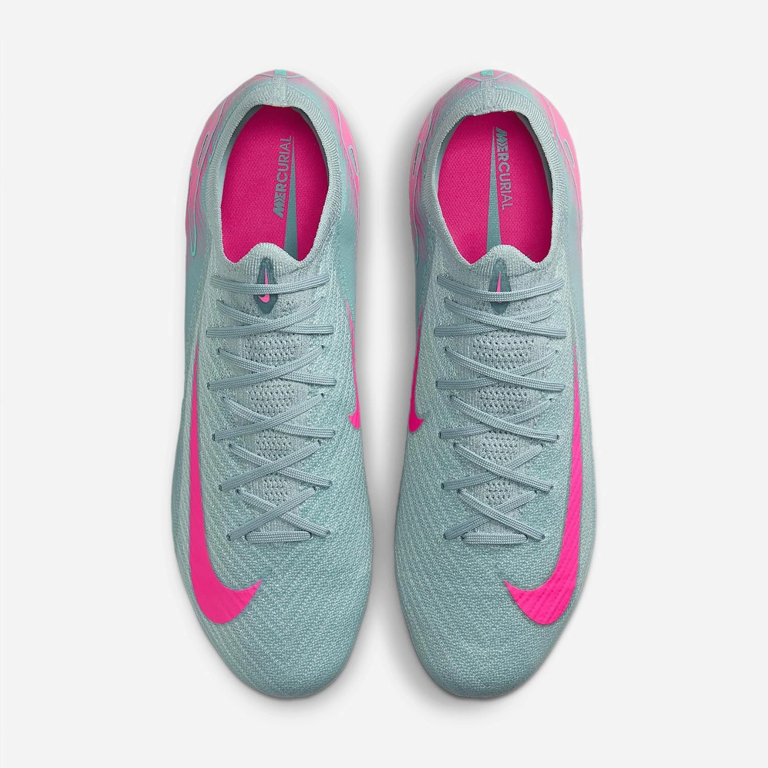 Nike Mercurial Vapor 16 Elite AG-Pro Low-Top Soccer Cleats (FQ8693-301, Ocean Cube/Pink Blast)