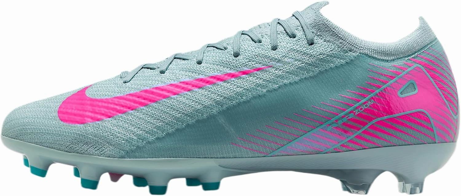 Nike Mercurial Vapor 16 Elite AG-Pro Low-Top Soccer Cleats (FQ8693-301, Ocean Cube/Pink Blast)