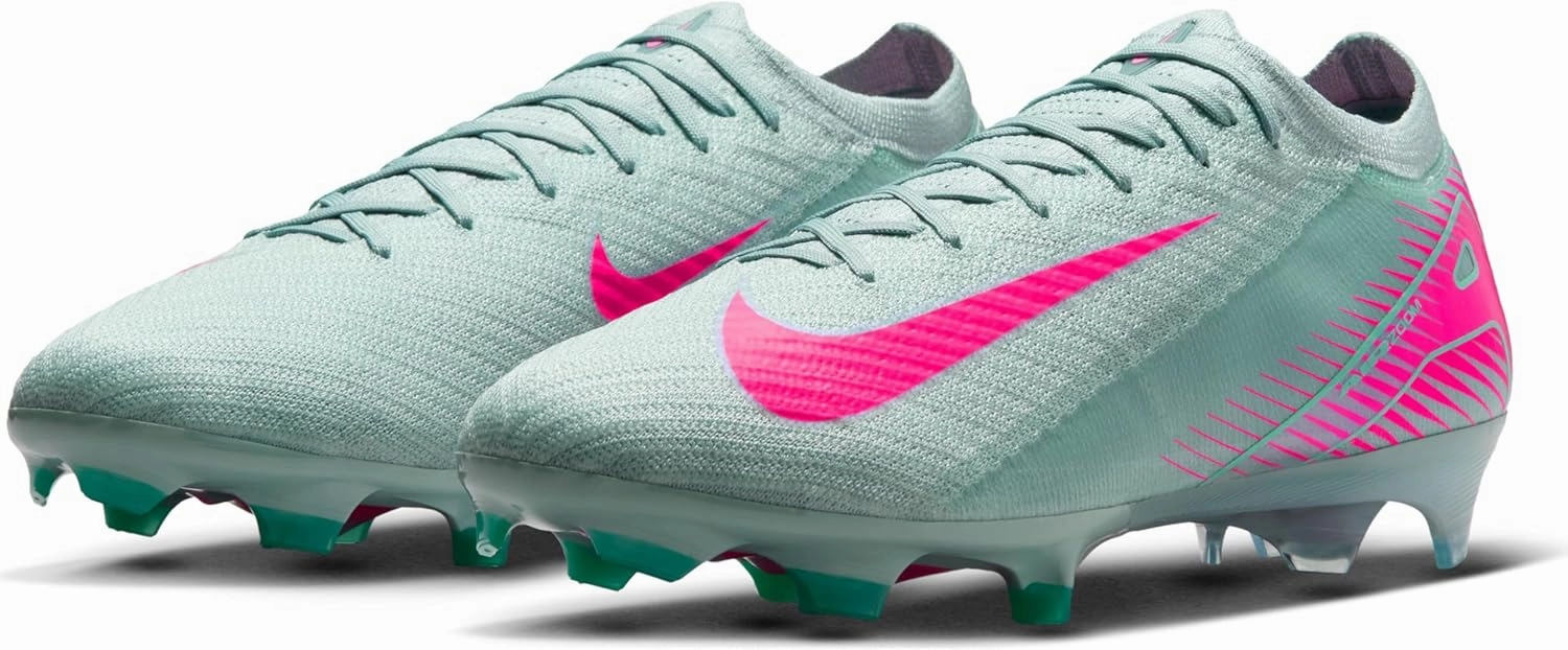 Nike Mercurial Vapor 16 Elite FG Low-Top Soccer Cleats (FQ1457-301, Ocean Cube/Pink Blast)