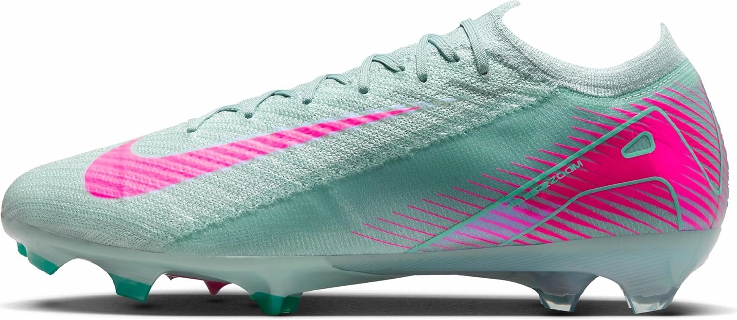 Nike Mercurial Vapor 16 Elite FG Low-Top Soccer Cleats (FQ1457-301, Ocean Cube/Pink Blast)