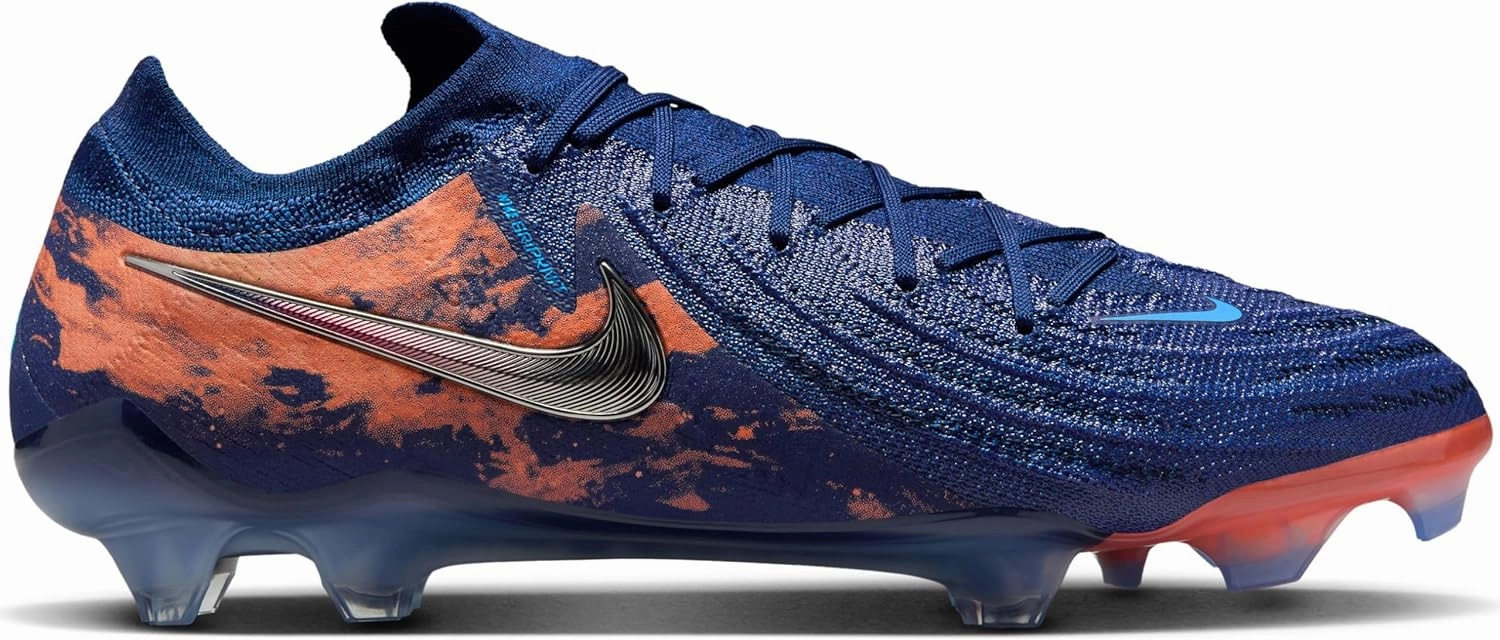 Nike Phantom GX 2 Elite Erling Haaland FG Low-Top Soccer Cleats (HF6361-400, Blue Void/Chrome)