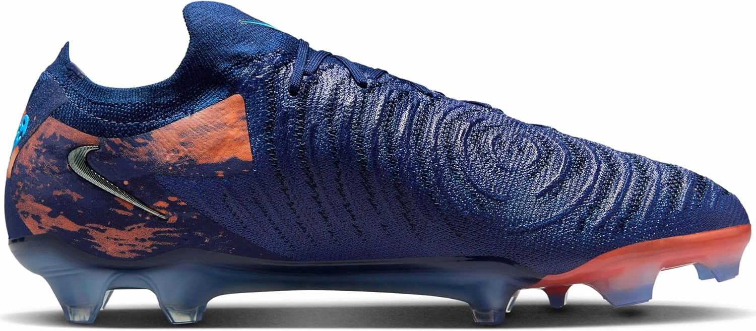 Nike Phantom GX 2 Elite Erling Haaland FG Low-Top Soccer Cleats (HF6361-400, Blue Void/Chrome)