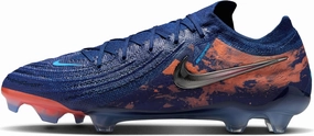 Nike Phantom GX 2 Elite Erling Haaland FG Low-Top Soccer Cleats (HF6361-400, Blue Void/Chrome)