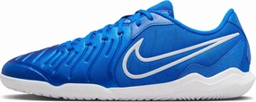 Nike Tiempo Legend 10 Academy Indoor/Court Low-Top Soccer Shoes (DV4341-400, Soar/White) Size 4