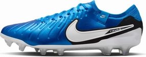Nike Tiempo Legend 10 Elite Firm-Ground Low-Top Soccer Cleats (DV4328-400, Soar/White) Size 9.5