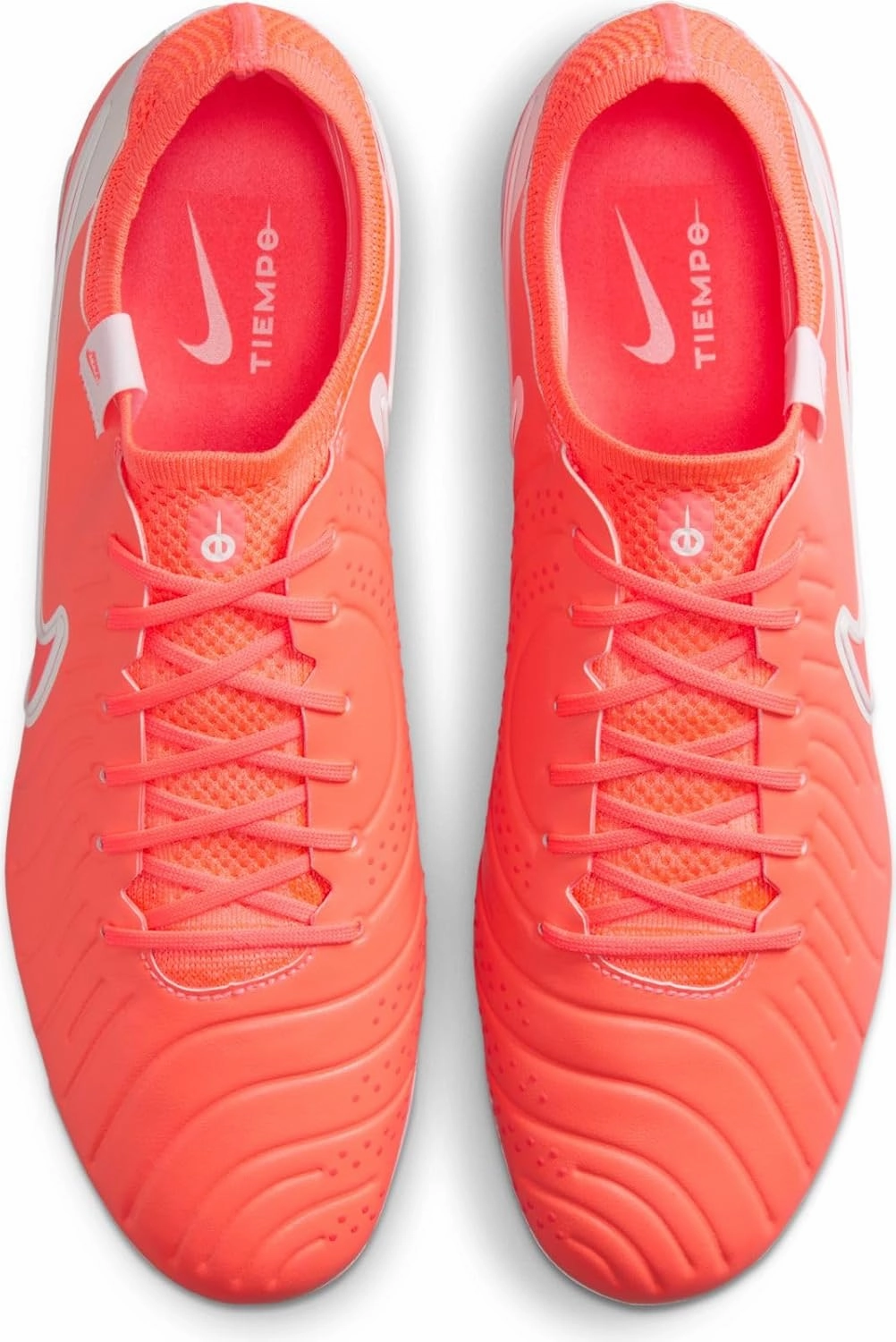 Nike Tiempo Legend 10 Elite Firm-Ground Low-Top Soccer Cleats (DV4328-800, Hot Lava/White)