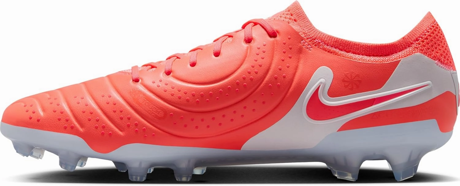 Nike Tiempo Legend 10 Elite Firm-Ground Low-Top Soccer Cleats (DV4328-800, Hot Lava/White)