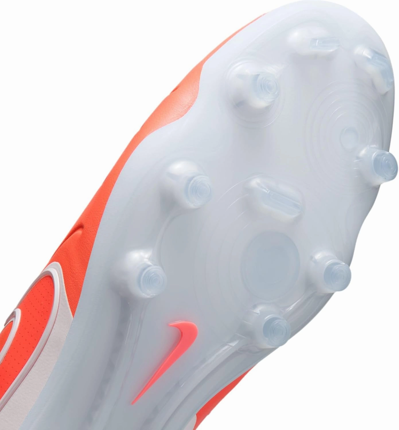 Nike Tiempo Legend 10 Elite Firm-Ground Low-Top Soccer Cleats (DV4328-800, Hot Lava/White)