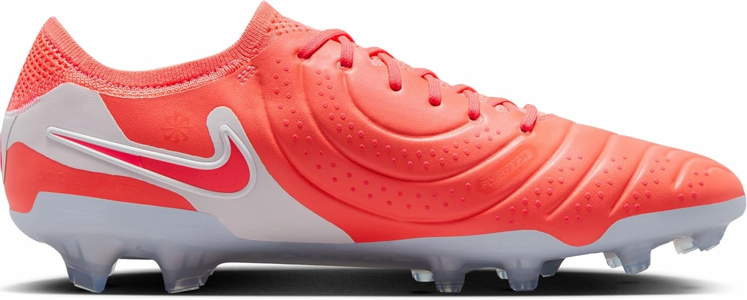 Nike Tiempo Legend 10 Elite Firm-Ground Low-Top Soccer Cleats (DV4328-800, Hot Lava/White)