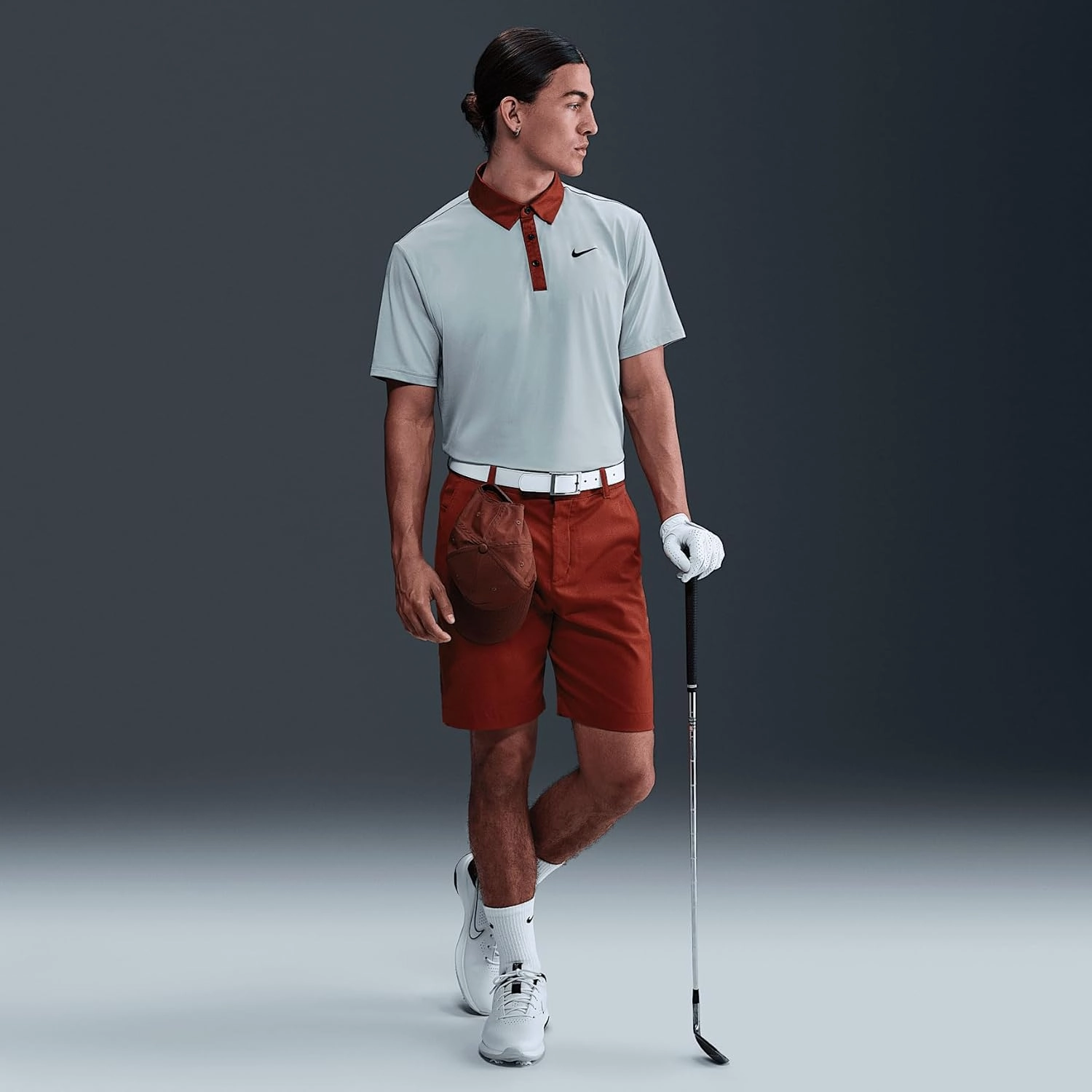 Nike Tour Men's Dri-FIT Golf Polo (FZ7501-395, Ocean Cube/Mars Stone/Black)
